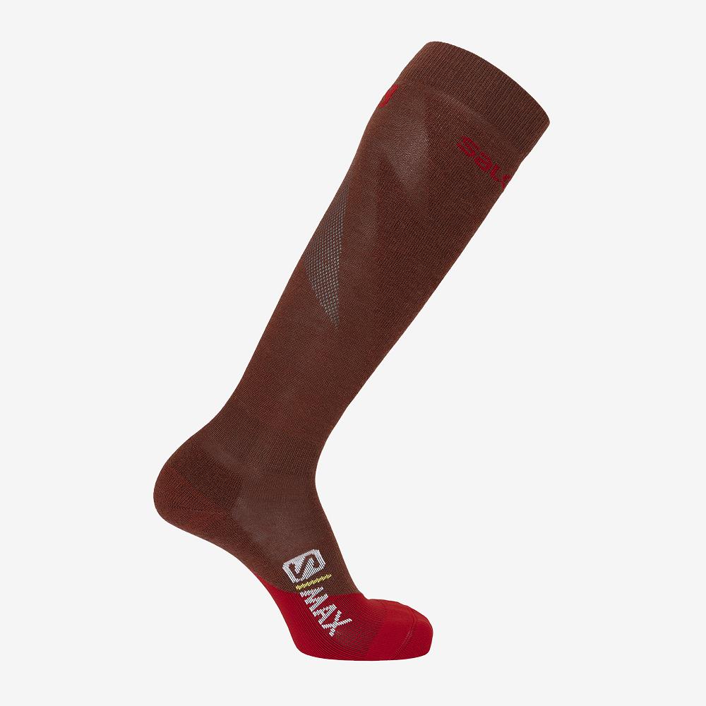 Salomon Israel S MAX M - Mens Socks - Red (JMUP-59186)